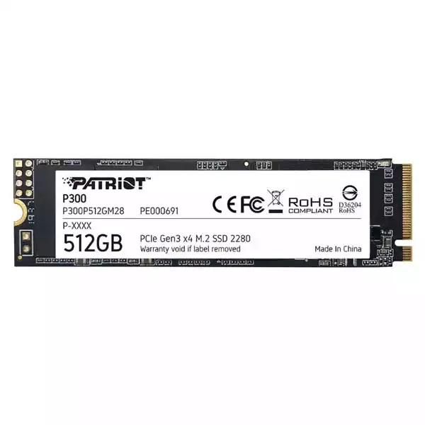 Patriot P300 512GB M.2 NVMe SSD 1700 MB/s
