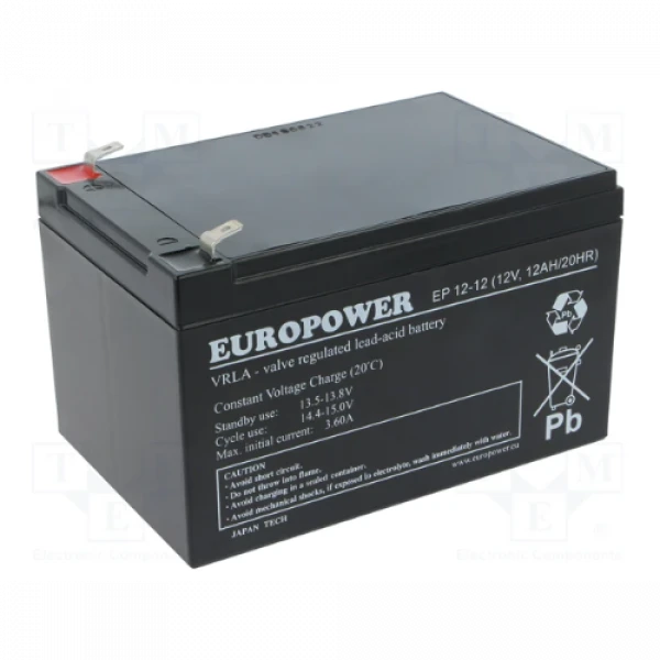 XRT EuroPower ES12-12A UPS baterija 12 V 12 Ah