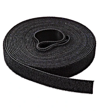 Logilink crna čičak traka za kablove 16 mm × 4 m