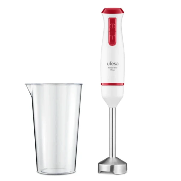 Ufesa Pulsar 600 Deluxe štapni blender 600 W, belo-crveni