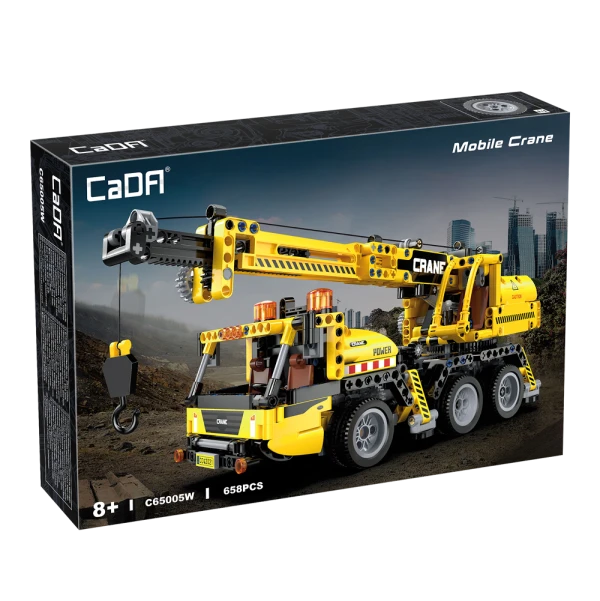 CaDA C65005W pokretna dizalica, set građevinskih kockica 658 delova, 8+