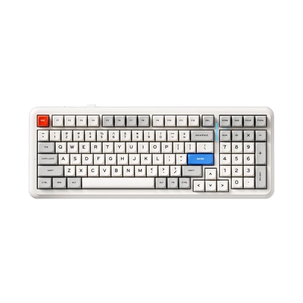 MCHOSE K99 V2 Retro White bežična mehanička tastatura, Icy Creamsicle, 98%