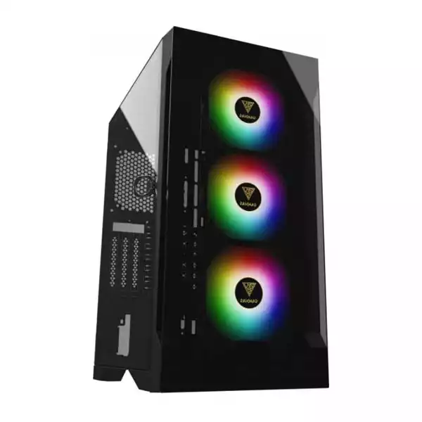 Gamdias TALOS E2 ELITE Mid Tower ATX kućište, 4 ventilatora, 3 ARGB, crno