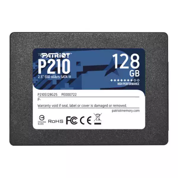 Patriot P210 128 GB 2,5" SATA III SSD P210S128G25