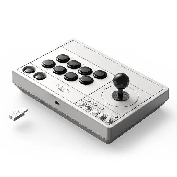 8BitDo Arcade Stick za Xbox i PC, beli bežični arkadni kontroler