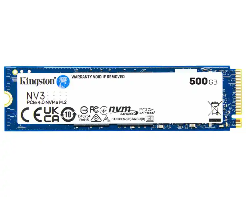 Kingston NV3 500 GB M.2 2280 PCIe 4.0 NVMe SSD SNV3S/500G