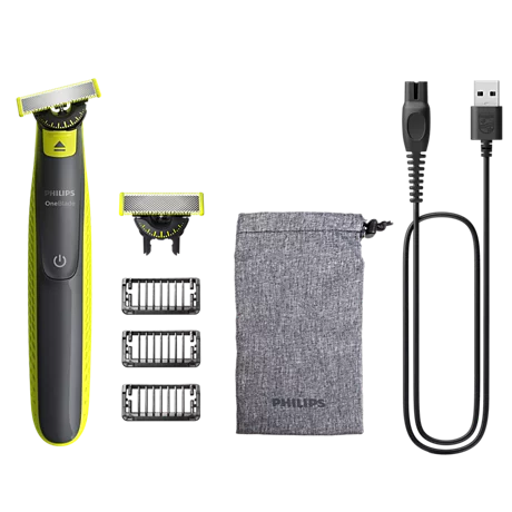 Philips OneBlade 360 QP2724/31 trimer za bradu, 3 češlja i dodatno 360 sečivo
