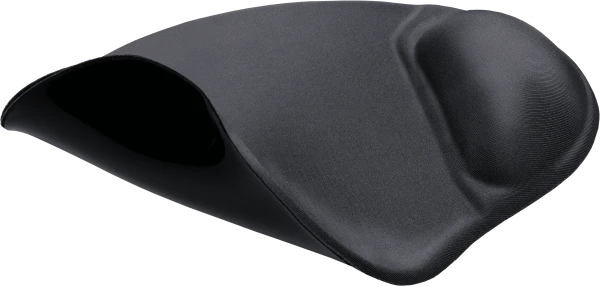 Defender Easy Work crna ergonomska podloga za miš sa osloncem, 260 × 225 × 5 mm