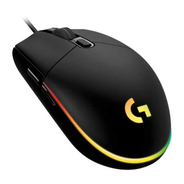 Logitech G203 LIGHTSYNC crni žični gaming miš, 8000 DPI, USB i RGB