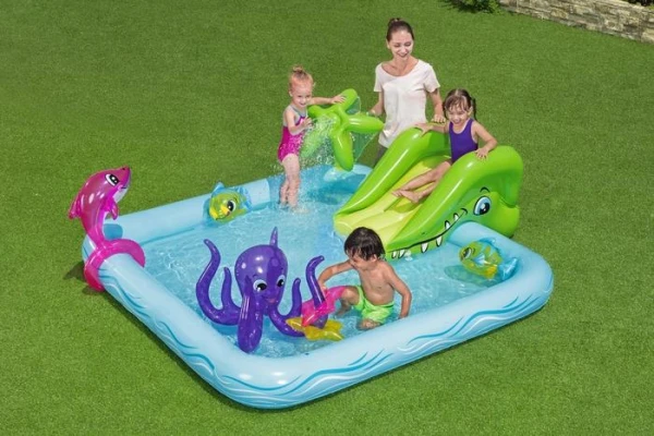 Bestway Fantastic Aquarium 53052 dečji bazen sa toboganom i prskalicom, 308 l