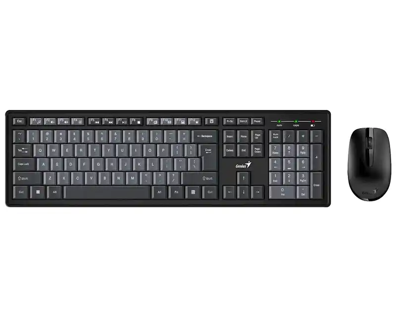 Genius KM-8200 bežični komplet US tastature i optičkog miša, crni