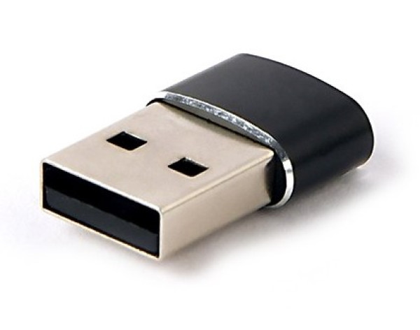 Gembird A-USB2-AMCF-02 USB-A muški na USB-C ženski adapter, crni