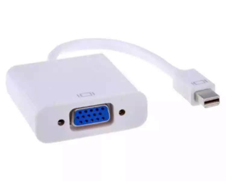 E-Green Mini DisplayPort na VGA adapter, beli