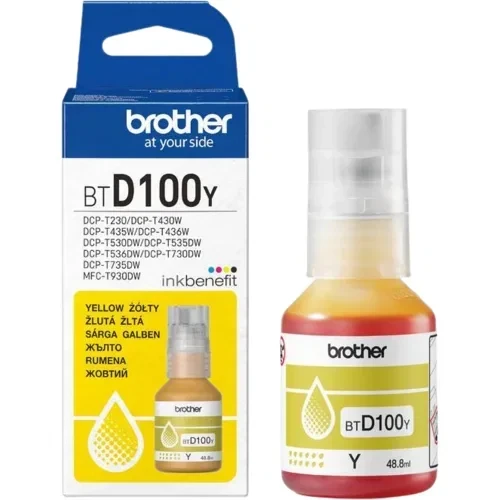 Brother BTD100Y originalna žuta bočica mastila 48,8 ml