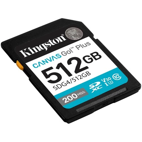 Kingston Canvas Go! Plus SDG4/512GB SDXC memorijska kartica 512 GB, U3/V30