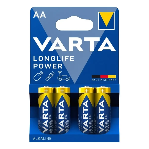 Varta Longlife Power AA LR6 alkalne baterije, 1,5 V, 4 komada