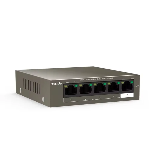 Tenda TEG1105P-4-63W Gigabit PoE svič 5 portova