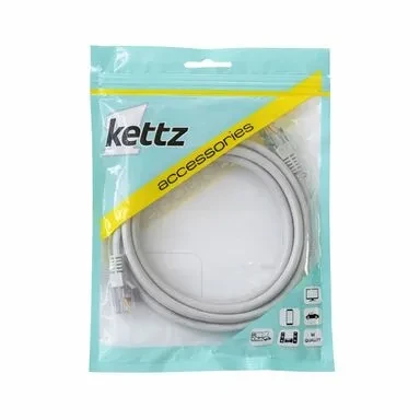 Kettz UT-K6050G UTP Cat6 mrežni kabl, 5 m, RJ45