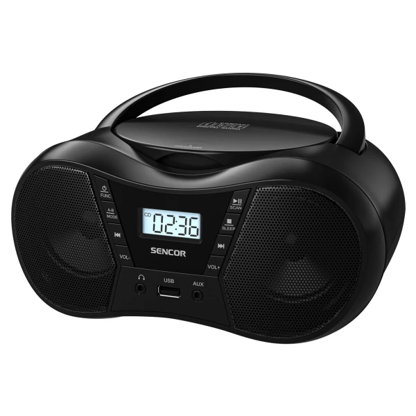 Sencor SPT 2300 BK mini-linija, Bluetooth 5.1, CD/MP3/USB/FM, 4 W