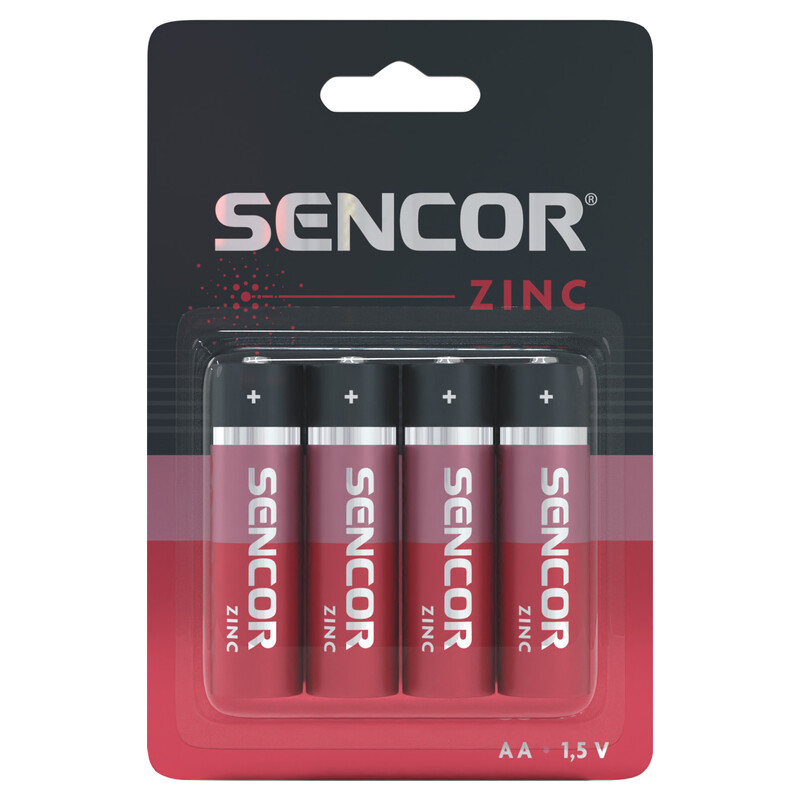 Sencor SBA R6 4BP AA Zn cink-karbon baterije, 4 komada