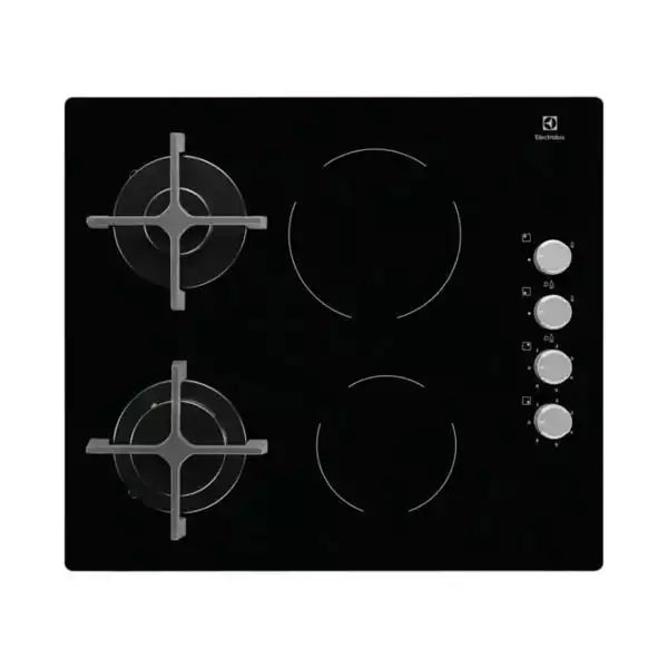 Electrolux EGE6172NOK kombinovana ugradna ploča 60 cm, gas i staklokeramika