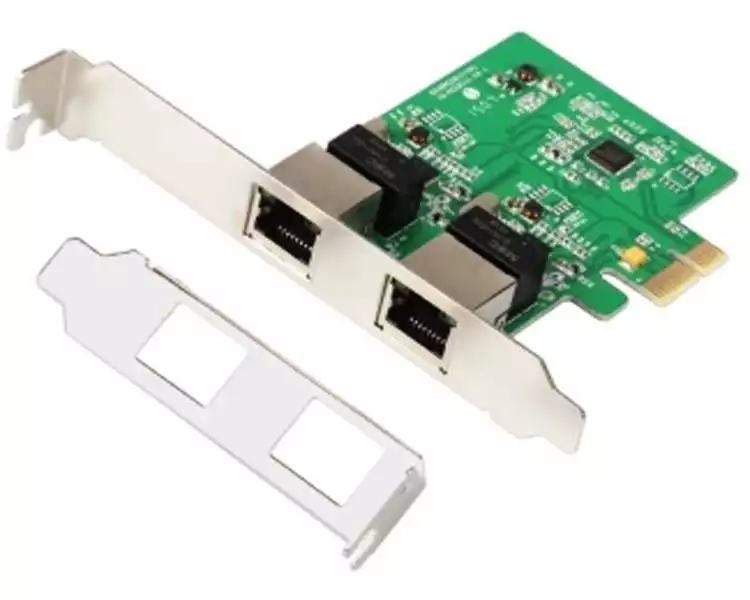 E-Green PCIe mrežna kartica sa 2 gigabitna RJ45 porta, RTL8111
