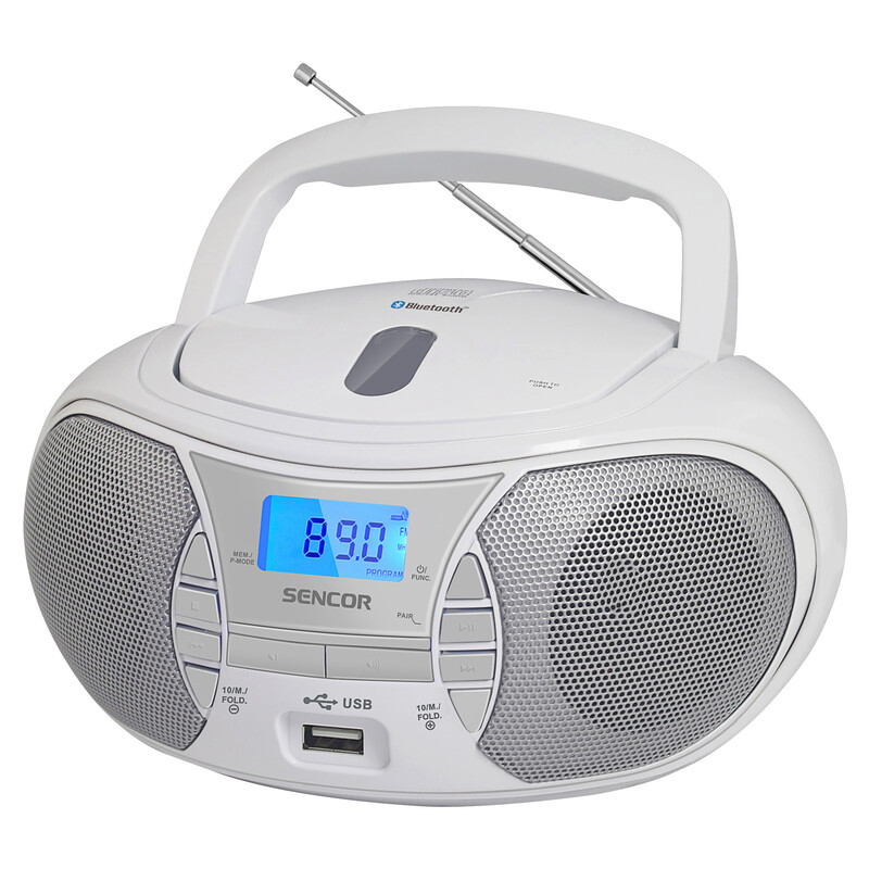 Sencor SPT 2700 WH prenosivi radio CD/MP3 plejer, Bluetooth 5.0