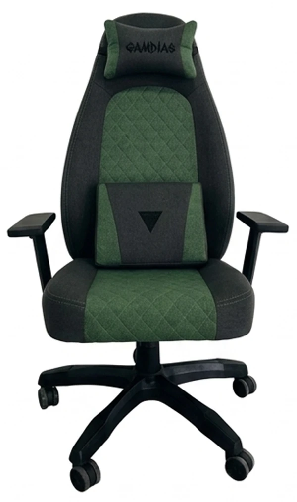 Gamdias ZELUS E4 WEAVE sivo-zelena gejming stolica, do 120 kg