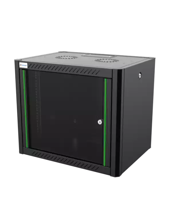 Mirsan WTN09U45 zidni rek orman 9U, 19", 600 × 450 × 512 mm, crni