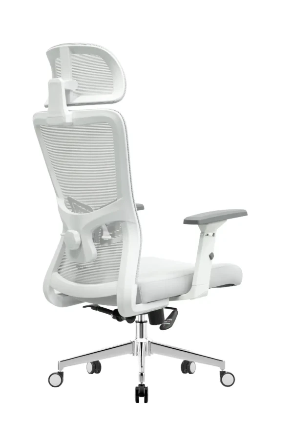 UGD Silver Polare ergonomska kancelarijska stolica, bela, nosivost 150 kg