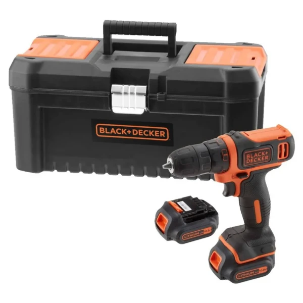 BLACK+DECKER BDCDD121BKA akumulatorska bušilica-odvijač, 10,8 V, 1,5 Ah, 40 dodataka