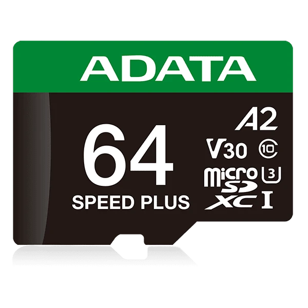 ADATA Speed Plus UD64GUI3V30A2SP-RA1 microSDXC 64 GB, UHS-I U3 V30 A2