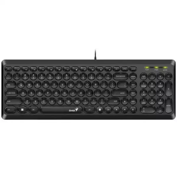 Genius SlimStar Q200 USB YU tastatura, crna, 12 multimedijalnih tastera