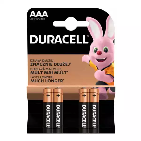 Duracell Basic AAA/LR3 alkalne baterije 1,5 V, 4 kom