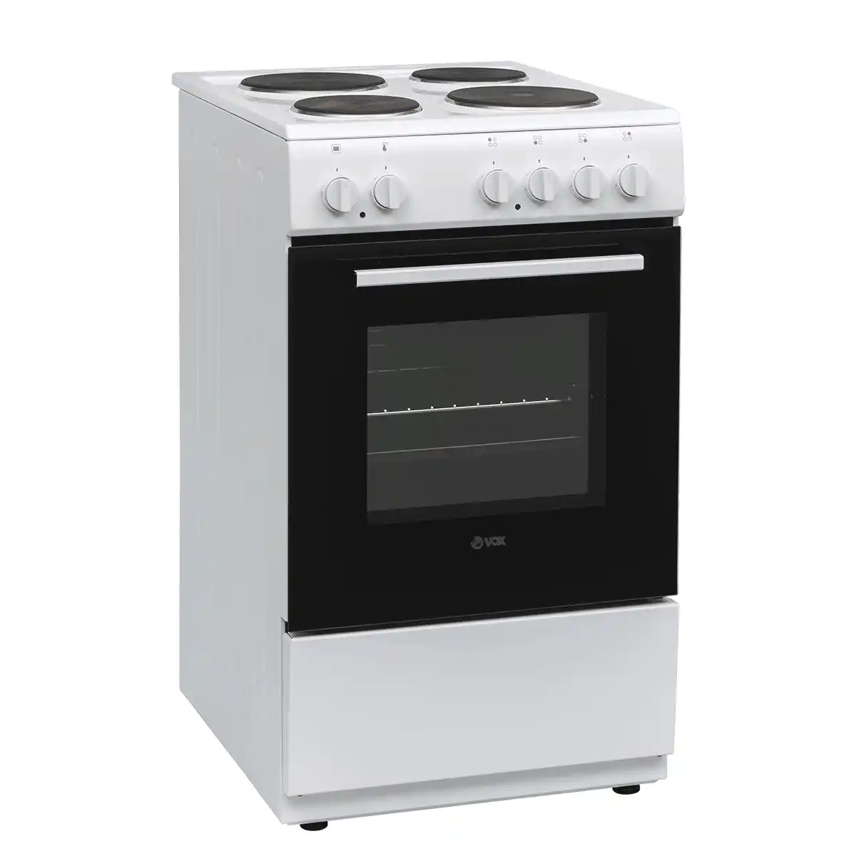 Vox EHB500WBF električni šporet 50 cm, 4 ringle, 55 l, beli