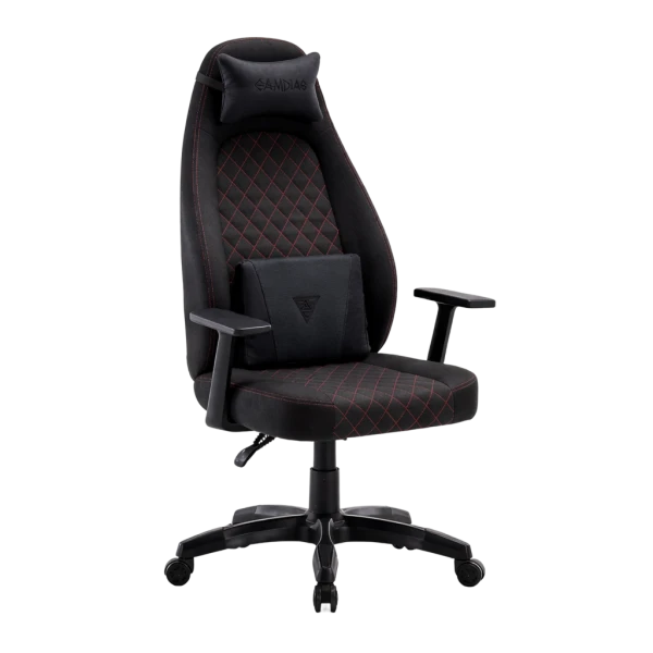 Gamdias Zelus E4 Weave gaming stolica 120 kg, crna/crveni vez