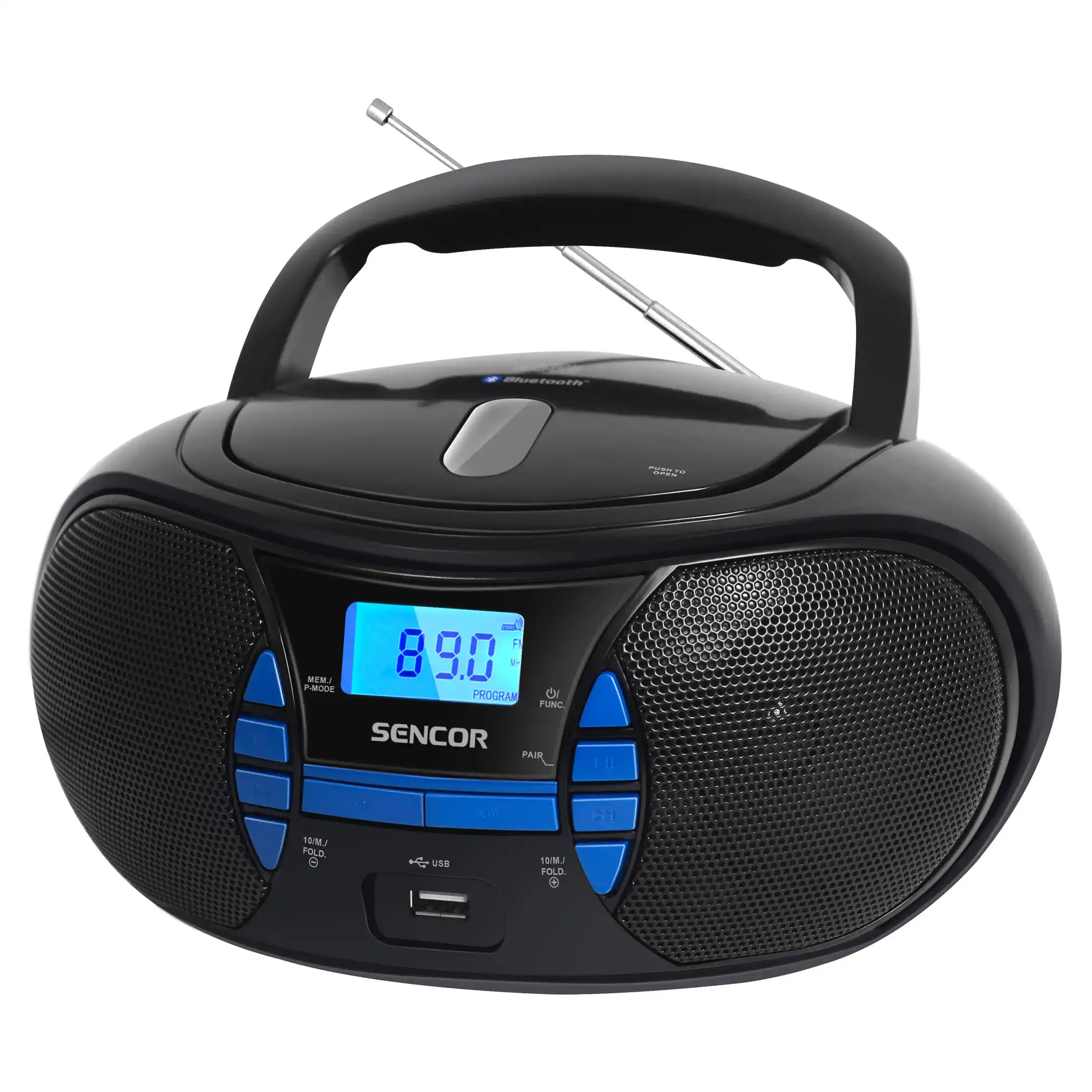 Sencor SPT 2700BK boombox radio CD/MP3, Bluetooth 5.0, USB