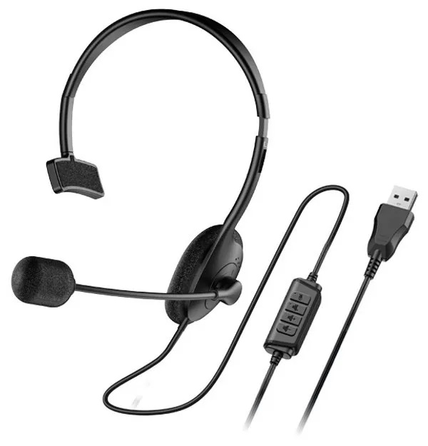 Genius HS-100U mono USB slušalice sa mikrofonom, kabl 2 m