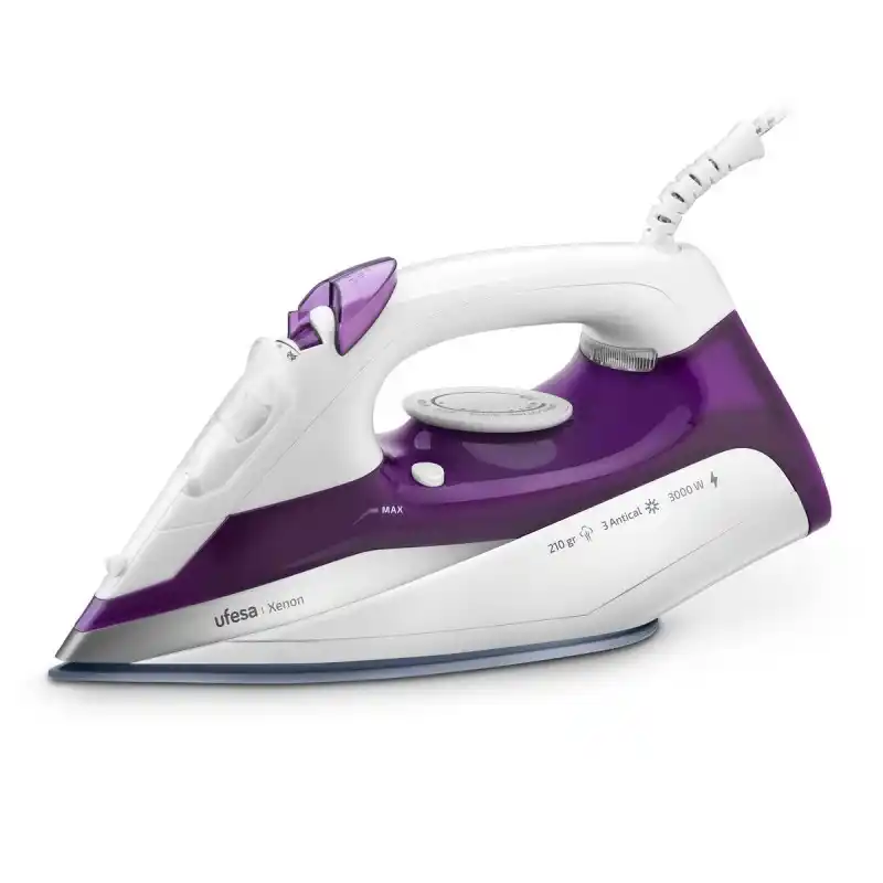 Ufesa Xenon parna pegla 3000 W, ljubičasto-bela