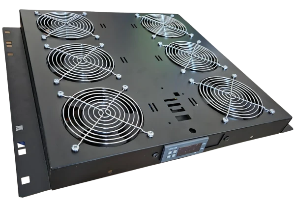 Mirsan MR.FAN6DT.01 rack panel, 6 ventilatora, digitalni termostat, 19"