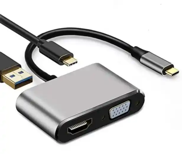Linkom USB-C adapter sa HDMI, VGA i USB 3.0 izlazima, 4K