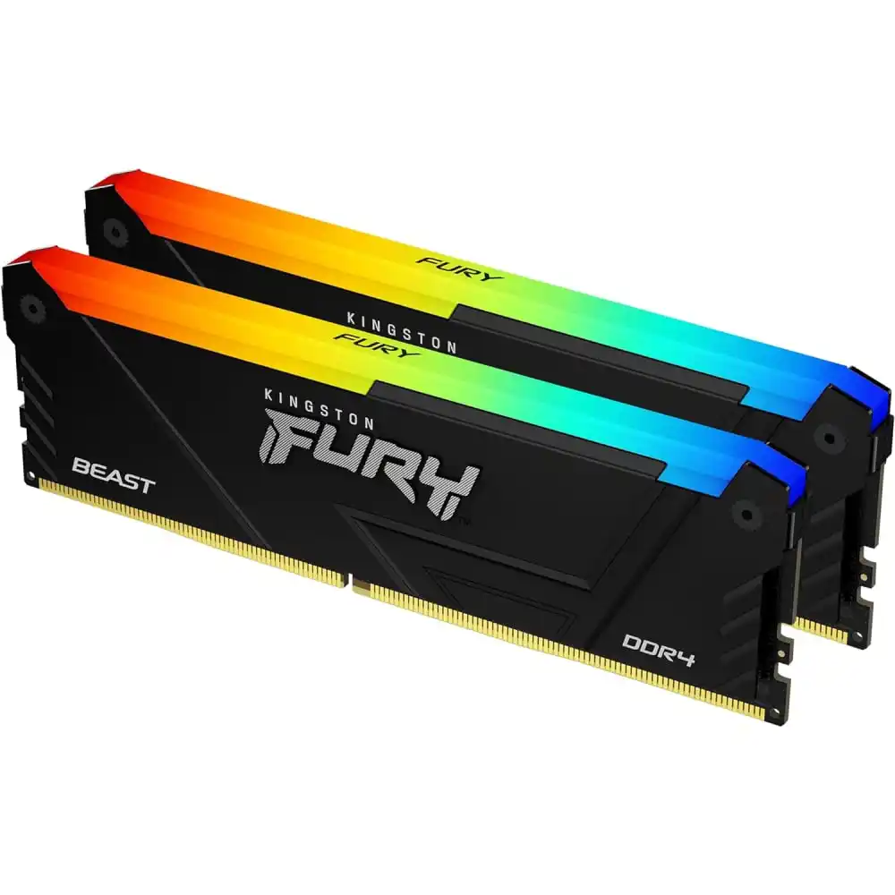 Kingston Fury Beast RGB DDR4 DIMM komplet 32 GB (2×16 GB) 3200 MHz