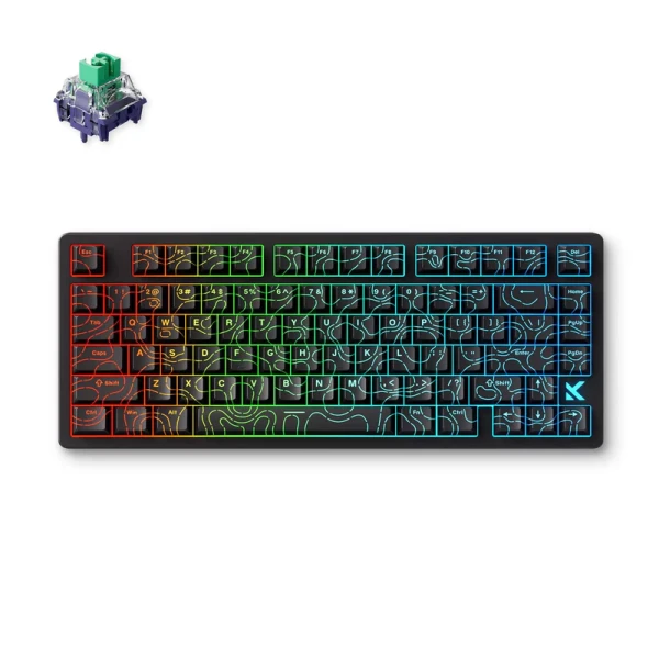MCHOSE Jet 75 Black Topographic magnetna gaming tastatura