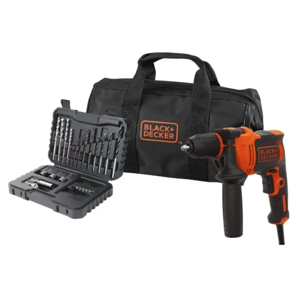 Black+Decker BEH710SA32 udarna bušilica 710 W, set 32 nastavka