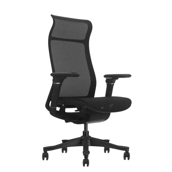 UGD Air Black ergonomska kancelarijska stolica, 6D rukonasloni, 150 kg