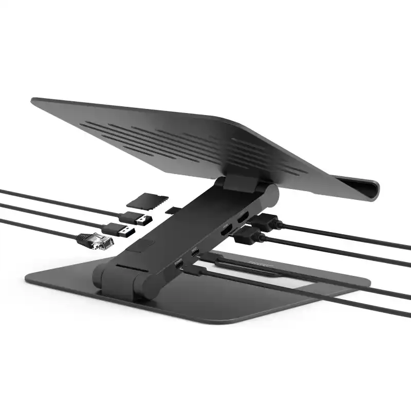 Port Designs 2×4K USB-C postolje za laptop sa docking stanicom, 85 W