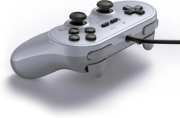 8BitDo Pro 2 Bluetooth gamepad sa Hall Effect palicama, sivi