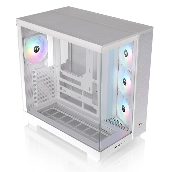Thermaltake View 380 XL TG ARGB Snow mid tower kućište, 4 ARGB ventilatora