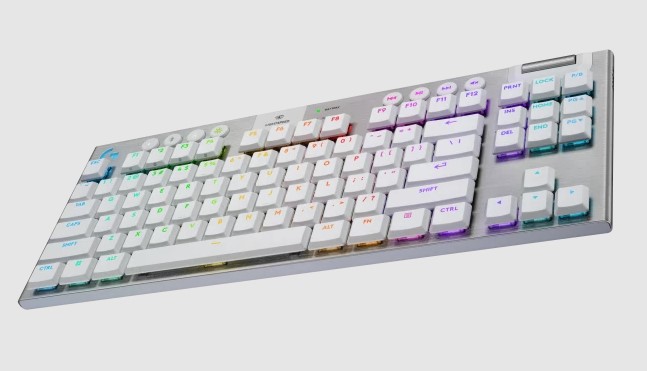 Logitech G915 X LIGHTSPEED TKL low-profile bežična mehanička tastatura, US, RGB, bela