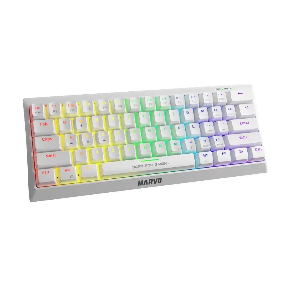 Marvo Hecate 61R KG962 mehanička tastatura, bela RGB